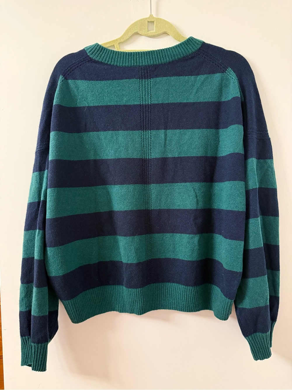 NWT J. Crew Cashmere blouson-sleeve sweater in Stripe Size Small - Picture 6 of 6